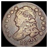 1820 Capped Bust Dime LIGHTLY CIRCULATED