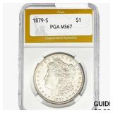 1879-S Morgan Silver Dollar PGA MS67