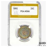 1892 Barber Quarter PGA MS66