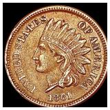 1861 Indian Head Cent CHOICE AU