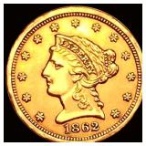 1862-S $2.50 Gold Quarter Eagle