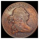 1805 Draped Bust Half Cent NICELY CIRCULATED