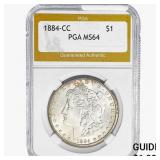 1884-CC Morgan Silver Dollar PGA MS64