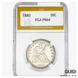 1800 Seated Liberty Half Dollar PGA PR64