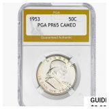 1953 Franklin Half Dollar PGA PR65 CAMEO