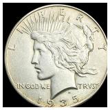 1935 Silver Peace Dollar CLOSELY UNCIRCULATED