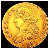 1811 Tall 5 $5 Gold Half Eagle