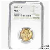 1949-D Jefferson Nickel NGC MS67