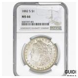 1882-S Morgan Silver Dollar NGC MS66