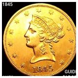 1845 $10 Gold Eagle CHOICE AU