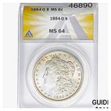 1884-O Morgan Silver Dollar ANACS MS64