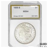 1888-S Morgan Silver Dollar PCI MS64