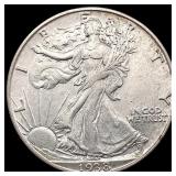 1938-D Walking Liberty Half Dollar UNCIRCULATED