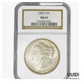 1882-S Morgan Silver Dollar NGC MS65