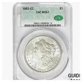 1882-CC Morgan Silver Dollar CAC MS61