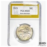 1925 Stone Mountain Half Dollar PGA MS65