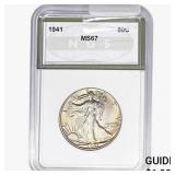 1941 Walking Liberty Half Dollar NGS MS67