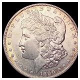 1890-S Morgan Silver Dollar CHOICE AU