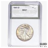 1941-D Walking Liberty Half Dollar NGS MS67