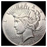 1928 Silver Peace Dollar UNCIRCULATED