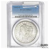 1885-O Morgan Silver Dollar PCGS MS64