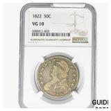 1822 Capped Bust Half Dollar NGC VG10