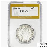 1906-O Barber Half Dollar PGA MS61