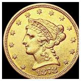 1878 $2.50 Gold Quarter Eagle CLOSELY UNCIRCULATED