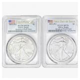 2022-W [2] $1 ASE 1 OZ PCGS MS70 West Point