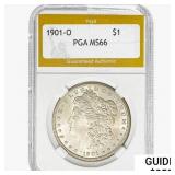 1901-O Morgan Silver Dollar PGA MS66