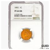 1892 Indian Head Cent NGC PF64 RB