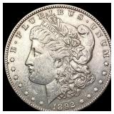 1892 Morgan Silver Dollar CLOSELY UNCIRCULATED