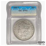 1886-O Morgan Silver Dollar ICG EF40