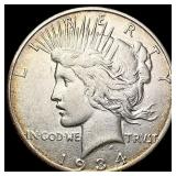 1934-S Silver Peace Dollar CLOSELY UNCIRCULATED