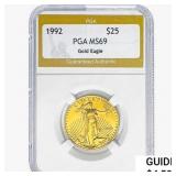 1992 1/2oz Gold $25 Eagle PGA MS69