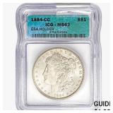 1884-CC Morgan Silver Dollar ICG MS62 GSA Holder