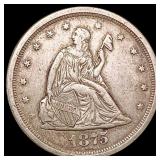 1875-S Twenty Cent Piece CLOSELY UNCIRCULATED