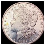 1881-S Morgan Silver Dollar GEM BU