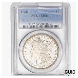 1888 Morgan Silver Dollar PCGS MS64