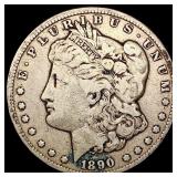 1890-CC Morgan Silver Dollar LIGHTLY CIRCULATED