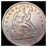 1859-O Seated Liberty Dollar CLOSELY UNCIRCULATED