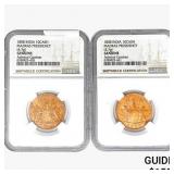 [2]1808 India 10Cash Madras Presidency NGC Genuine