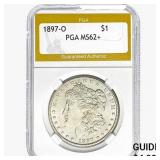 1897-O Morgan Silver Dollar PGA MS62+