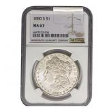 1880-S Morgan Silver Dollar NGC MS67