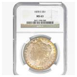 1878-S Morgan Silver Dollar NGC MS63