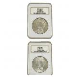 [2] 1922-23 Peace Dollars Fatty Holder NGC MS64/65