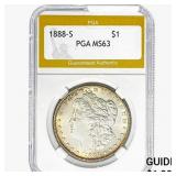 1888-S Morgan Silver Dollar PGA MS63