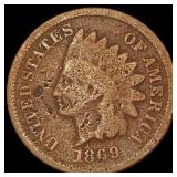 1869 Indian Head Cent NICELY CIRCULATED