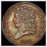 1832 Classic Head Half Cent NEARLY UNCIRCULATED