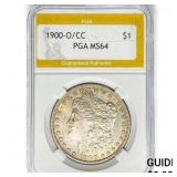 1900-O/CC Morgan Silver Dollar PGA MS64